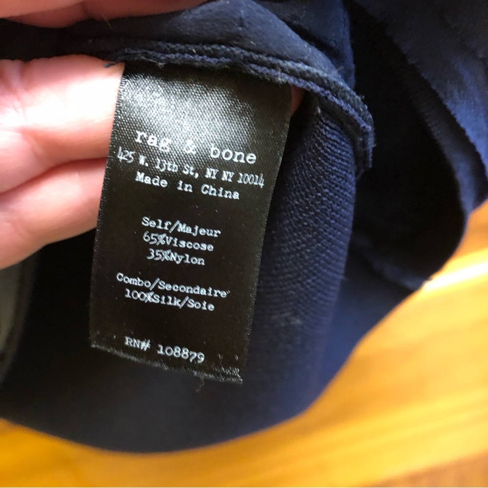 Rag & Bone Silk Layered Ruffle Color Block Dress … - image 6